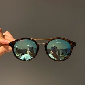Jcrew mirrored tortoise sunglasses